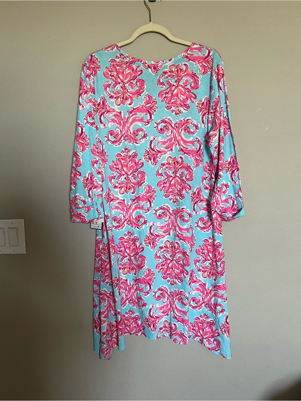 Caribbean Joe NWT Tropical Resort Chic Shift Dress XL Coastal Preppy Summer - Picture 6 of 9